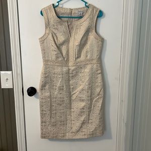 Tan/ Gold Liz Claiborne Dress Size 10
